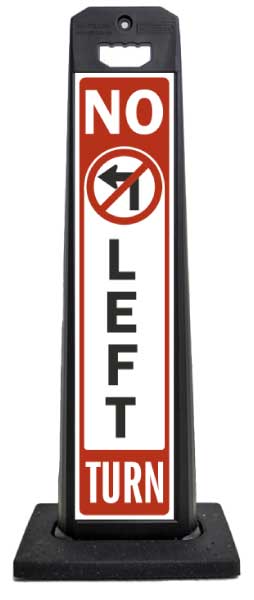 No Left Turn Vertical Panel