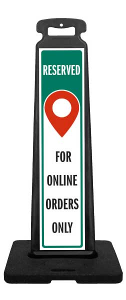 Reserved for Online Orders Only Vertical Panel