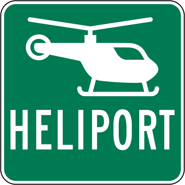 Heliport Sign