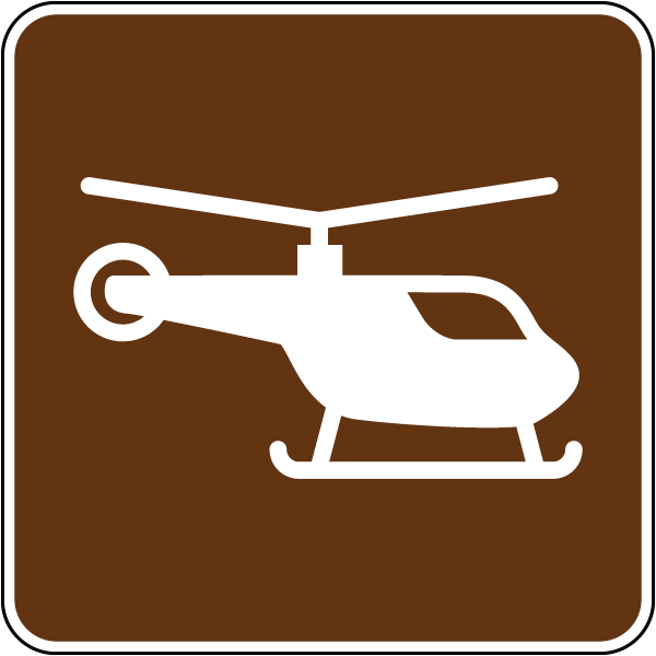 Helicopter Symbol Sign