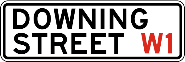 Downing Street Replica Sign