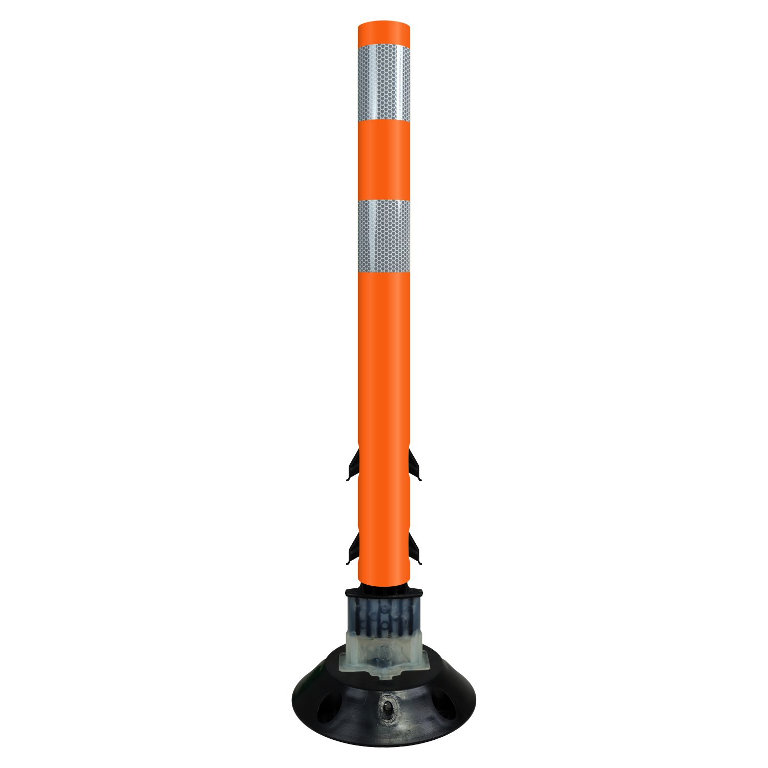 Orange Flexstake Surface Mount Tubular Traffic Delineator