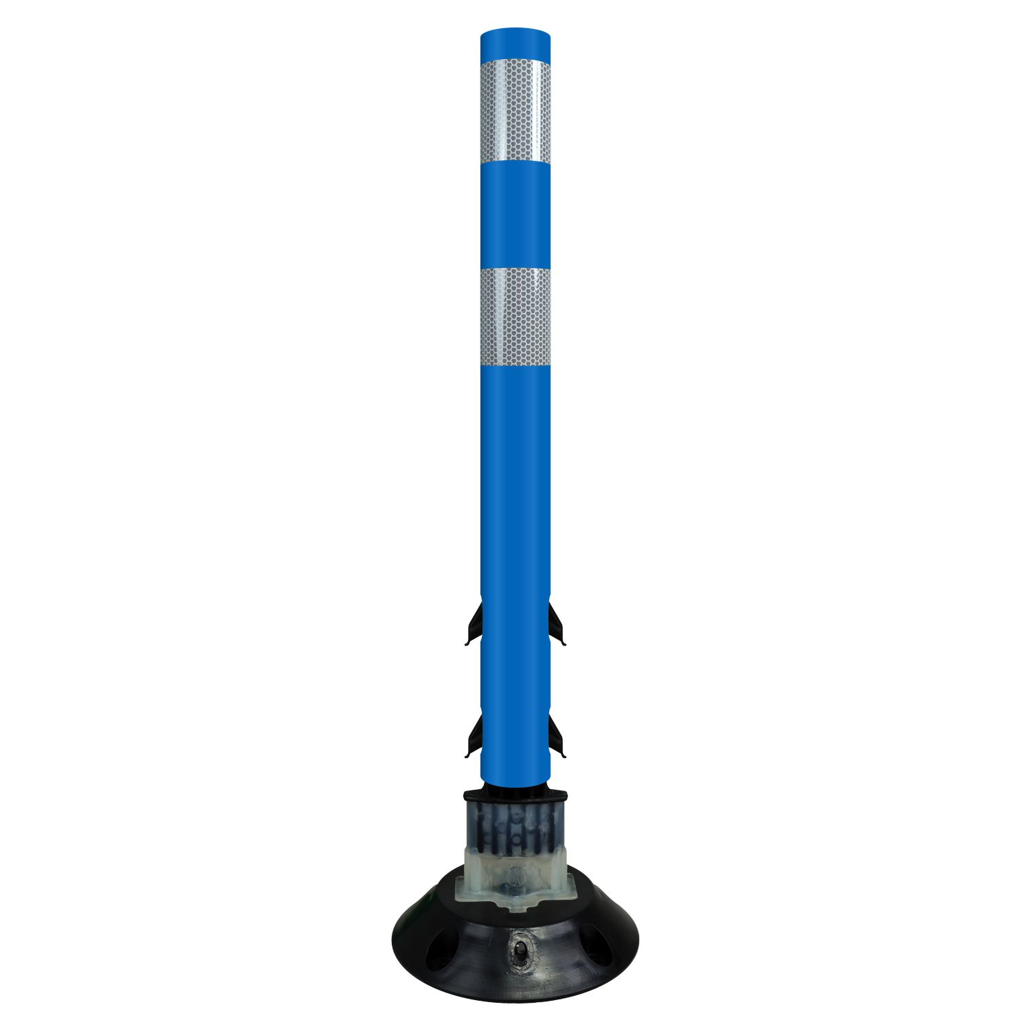 Blue Flexstake Surface Mount Tubular Traffic Delineator