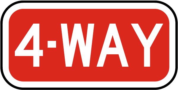 4 Way Sign