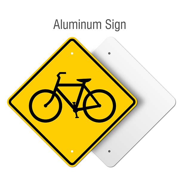 Bicycle Traffic Warning Sign