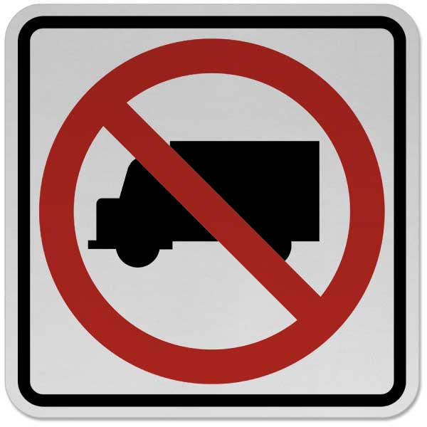 No Trucks Sign