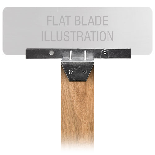 12″ Wood Post Street Name Sign Bracket
