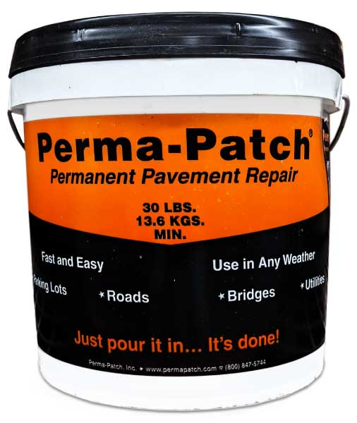 Perma-Patch Cold Patch - Coarse Mix, 30 lb Pail