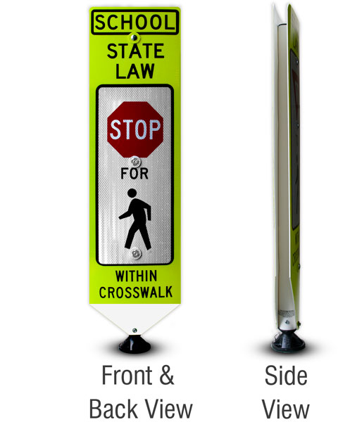 Replacement School Stop For Pedestrians Panel