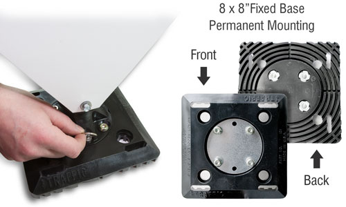 Replacement 8 x 8" Fixed Base