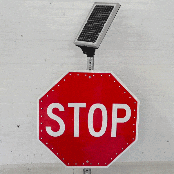 LED Solar Stop Sign