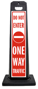 One Way Traffic Vertical Panel