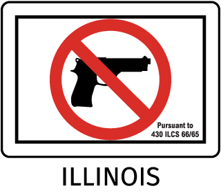 Illinois Firearms Prohibited Sign
