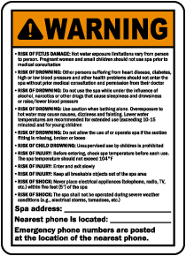 Georgia Spa Warning Sign