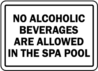 Michigan No Alcoholic Beverages Sign