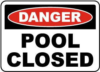 Ohio Pool Closed Sign
