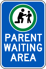Parent Waiting Area Sign