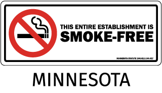 Minnesota No Smoking Sign