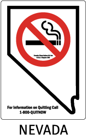 Nevada No Smoking Sign