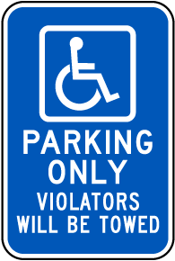 Accessible Parking Only Sign