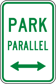 Park Parallel Sign