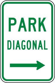 Park Diagonal Sign