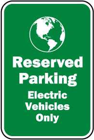 Electric Vehicles Only Sign