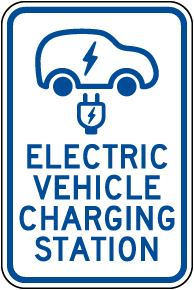 Electric Vehicle Charging Stations Sign