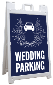 Wedding Parking Sandwich Board Sign