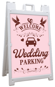Wedding Parking Sandwich Board Sign