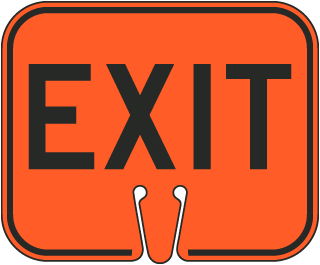 Exit Cone Sign