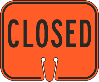 Closed Cone Sign