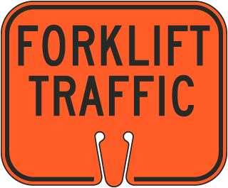 Forklift Traffic Cone Sign