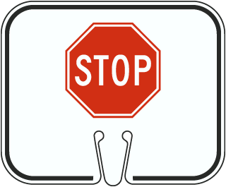 Stop Cone Sign
