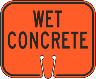 Wet Concrete Cone Sign