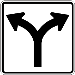 Left and Right Turn Sign