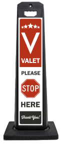 Valet Parking Please Stop Vertical Panel