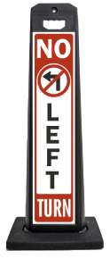 No Left Turn Vertical Panel