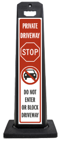 Do Not Enter or Bock Driveway Vertical Panel