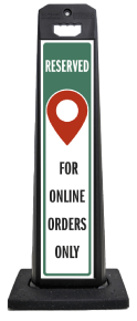 Reserved for Online Orders Only Vertical Panel