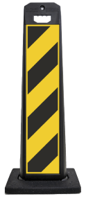 Yellow Black Vertical Channelizer Panel