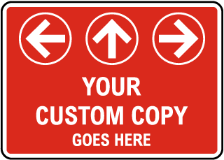 Custom Blank Red Sign