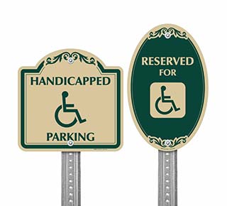 Decorative Handicap Signs