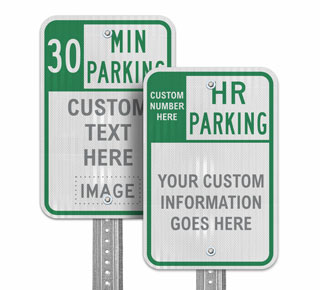 Custom Limited Time Parking Signs