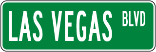 Las Vegas Boulevard Replica Street Sign