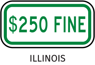 Illinois Accessible Parking Penalty Sign