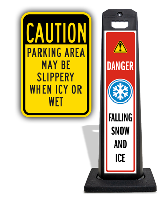 Snow Warning Parking Signs