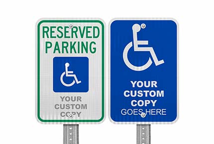 Custom Handicap Parking Signs