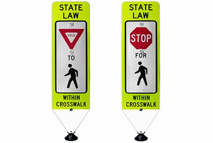 In-street Crosswalk Signs