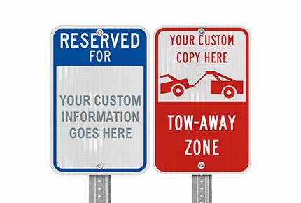 Personalized Parking Signs